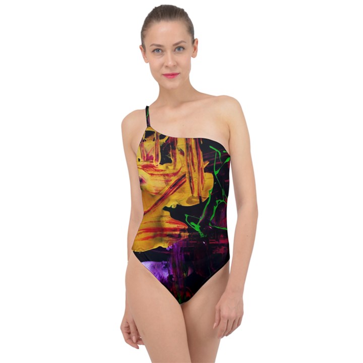 Spooky Attick 7 Classic One Shoulder Swimsuit