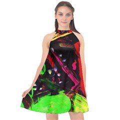 Spooky Attick 8 Halter Neckline Chiffon Dress  by bestdesignintheworld