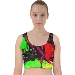 Spooky Attick 8 Velvet Racer Back Crop Top by bestdesignintheworld