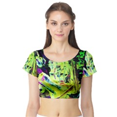 Spooky Attick 10 Short Sleeve Crop Top by bestdesignintheworld