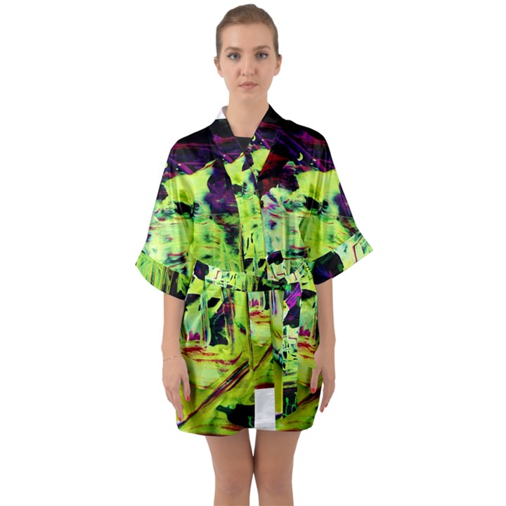 Spooky Attick 10 Quarter Sleeve Kimono Robe