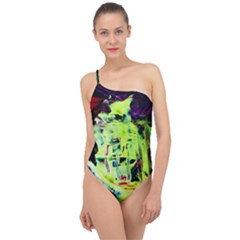 Spooky Attick 10 Classic One Shoulder Swimsuit by bestdesignintheworld