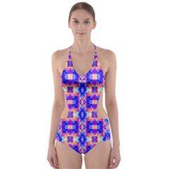 Artwork By Patrick-colorful-33 Cut-out One Piece Swimsuit by ArtworkByPatrick