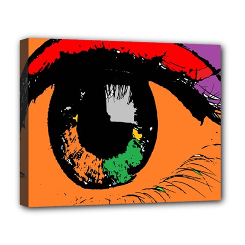 Eyes Makeup Human Drawing Color Deluxe Canvas 20  X 16   by Simbadda