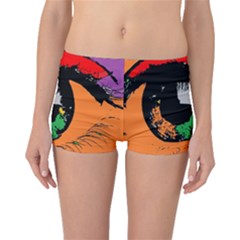 Eyes Makeup Human Drawing Color Boyleg Bikini Bottoms by Simbadda