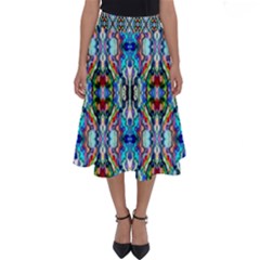 Artwork By Patrick-colorful-34 Perfect Length Midi Skirt by ArtworkByPatrick