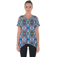 Artwork By Patrick-colorful-34 Cut Out Side Drop Tee by ArtworkByPatrick