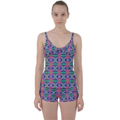 Artwork By Patrick-colorful-34 1 Tie Front Two Piece Tankini by ArtworkByPatrick