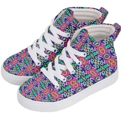 Artwork By Patrick-colorful-34 1 Kid s Hi-top Skate Sneakers by ArtworkByPatrick