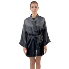 Gray Color Long Sleeve Kimono Robe by berwies