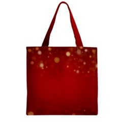 Background Abstract Christmas Zipper Grocery Tote Bag by Simbadda