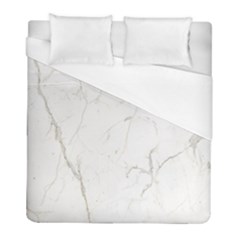 White Marble Tiles Rock Stone Statues Duvet Cover (full/ Double Size) by Simbadda