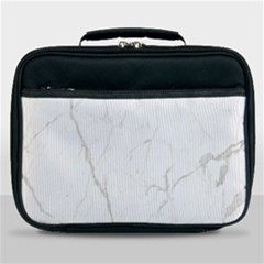 White Marble Tiles Rock Stone Statues Lunch Bag by Simbadda