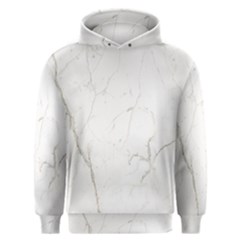 White Marble Tiles Rock Stone Statues Men s Overhead Hoodie by Simbadda