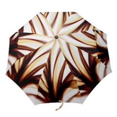 Digital Tree Fractal Digital Art Folding Umbrellas by Simbadda