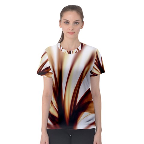 Digital Tree Fractal Digital Art Women s Sport Mesh Tee by Simbadda