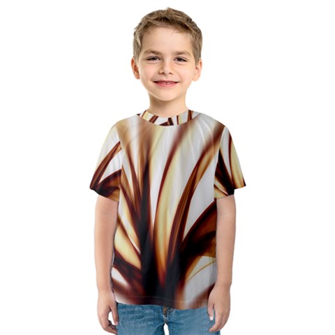 Digital Tree Fractal Digital Art Kids  Sport Mesh Tee by Simbadda