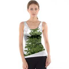 Christmas Xmas Tree Bokeh Tank Top by Simbadda