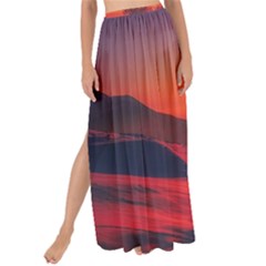 Italy Sunrise Sky Clouds Beautiful Maxi Chiffon Tie-up Sarong by Simbadda