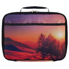 Italy Sunrise Sky Clouds Beautiful Full Print Lunch Bag by Simbadda