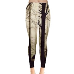 Forest Fog Hirsch Wild Boars Leggings  by Simbadda