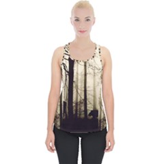 Forest Fog Hirsch Wild Boars Piece Up Tank Top by Simbadda