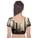 Forest Fog Hirsch Wild Boars Velvet Short Sleeve Crop Top  View2