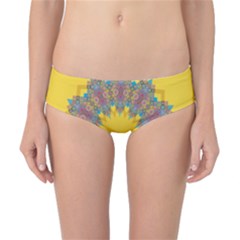 Star Quilt Pattern Squares Classic Bikini Bottoms by Simbadda