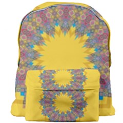 Star Quilt Pattern Squares Giant Full Print Backpack by Simbadda