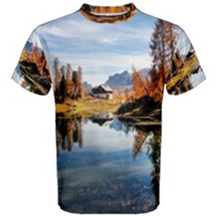 Dolomites Mountains Italy Alpine Men s Cotton Tee by Simbadda