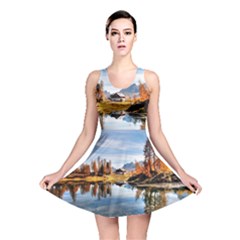 Dolomites Mountains Italy Alpine Reversible Skater Dress by Simbadda