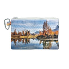 Dolomites Mountains Italy Alpine Canvas Cosmetic Bag (medium) by Simbadda