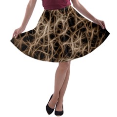 Structure Background Pattern A-line Skater Skirt by Simbadda