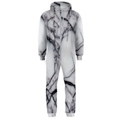 Marble Tiles Rock Stone Statues Hooded Jumpsuit (men)  by Simbadda