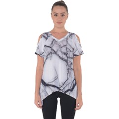 Marble Tiles Rock Stone Statues Cut Out Side Drop Tee by Simbadda