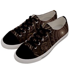 Abstract Pattern Graphics Men s Low Top Canvas Sneakers by Simbadda