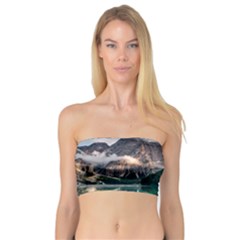 Italy Mountains Pragser Wildsee Bandeau Top by Simbadda