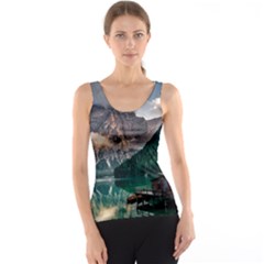 Italy Mountains Pragser Wildsee Tank Top by Simbadda