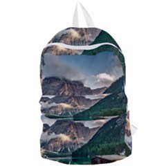 Italy Mountains Pragser Wildsee Foldable Lightweight Backpack by Simbadda