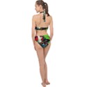 Coffee Land 5 Halter Side Cut Swimsuit View2