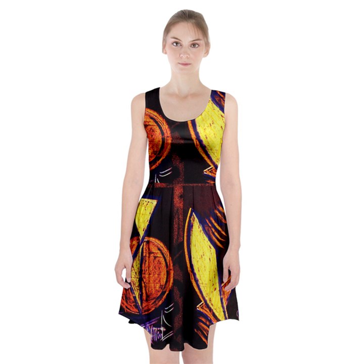 Cryptography Of The Planet Racerback Midi Dress