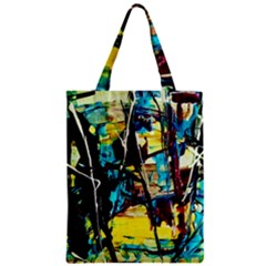 Dance Of Oil Towers 3 Zipper Classic Tote Bag by bestdesignintheworld