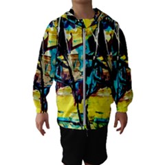 Dance Of Oil Towers 3 Hooded Wind Breaker (kids) by bestdesignintheworld