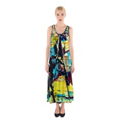 Dance Of Oil Towers 3 Sleeveless Maxi Dress by bestdesignintheworld