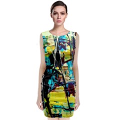 Dance Of Oil Towers 3 Classic Sleeveless Midi Dress by bestdesignintheworld