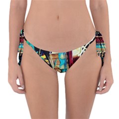 Dance Of Oil Towers 4 Reversible Bikini Bottom by bestdesignintheworld