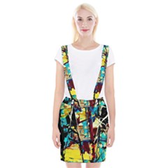 Dance Of Oil Towers 4 Braces Suspender Skirt