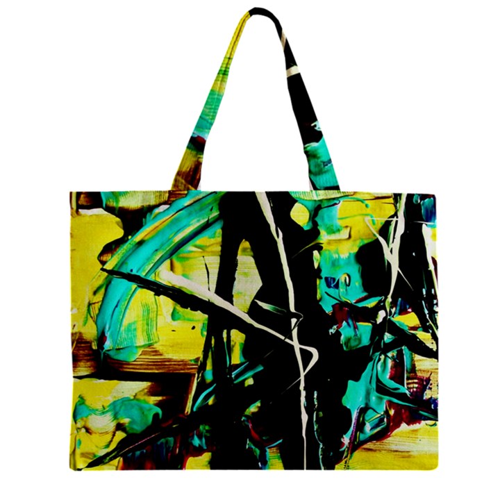 Dance Of Oil Towers 5 Zipper Mini Tote Bag