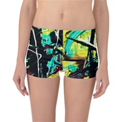 Dance Of Oil Towers 5 Reversible Boyleg Bikini Bottoms by bestdesignintheworld