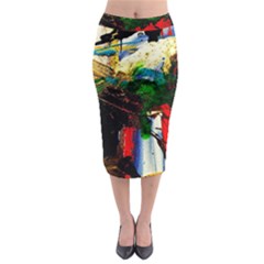 Catalina Island Not So Far 6 Midi Pencil Skirt